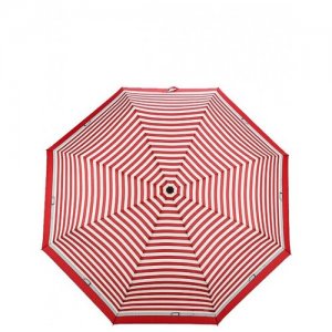 Женский зонт складной , артикул 744865D03, полный автомат, модель Delight Doppler. Цвет: белый/красный