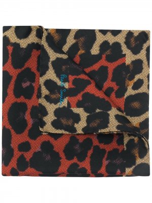 Платок с леопардовым принтом Paul Smith. Цвет: черный