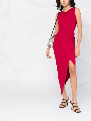 Платье миди Vian с драпировкой Vivienne Westwood. Цвет: красный