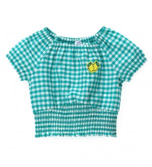 Рубашка с коротким рукавом для маленькой девочки (12-18 месяцев (Рост 80-86)) Original Marines. Цвет: зеленый