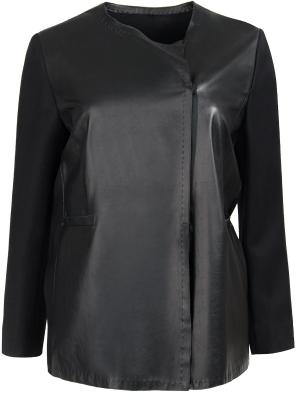 Комбинированный пиджак Les Copains. Цвет: черный