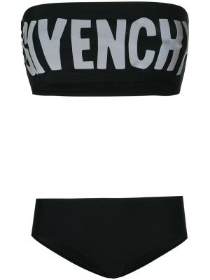 Бикини с принтом логотипа Givenchy. Цвет: черный