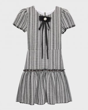 Твидовое платье Ashley для девочки со съемной жемчужной отделкой, размеры 7–16 Zoe