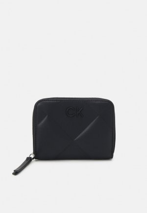 Кошелек QUILT MEDIUM ZIP AROUND WALLET , цвет black Calvin Klein