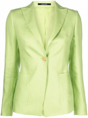 Single-breasted blazer jacket Tagliatore. Цвет: зеленый