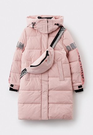 Куртка утепленная и сумка Vitacci. Цвет: розовый