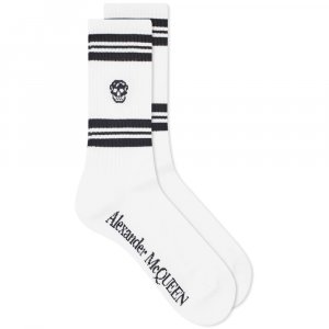 Носки Sport Stripe Skull Sock Alexander McQueen
