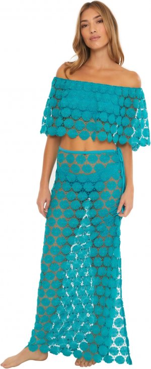 Накидка Bardot Lace-Up Maxi Skirt , цвет Atmosphere Trina Turk