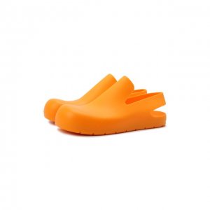 Резиновые сандалии Puddle Bottega Veneta. Цвет: оранжевый