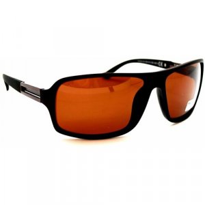 Солнцезащитные очки , вайфареры, оправа: пластик, поляризационные, для мужчин, черный Matis. Цвет: черный