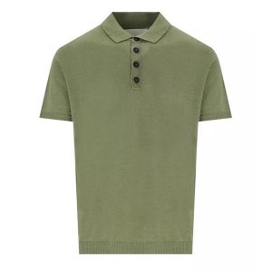 Футболка military green linen polo shirt , бежевый Amaranto