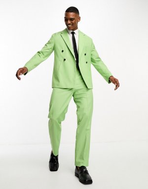 Зеленый костюм с широкими брюками Devils Advocate