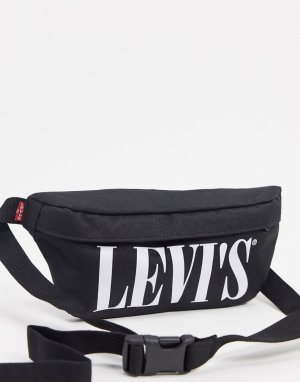 Черная сумка-кошелек на пояс с логотипом Levis-Черный Levi's