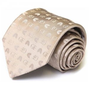 Светлый галстук с логотипом GianFranco Ferre 54069. Цвет: бежевый
