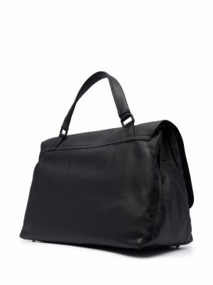 Кожаная сумка-тоут Zanellato. Цвет: черный