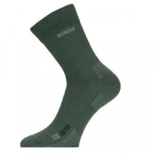 Носки , размер L, серый, зеленый Lasting. Цвет: серый