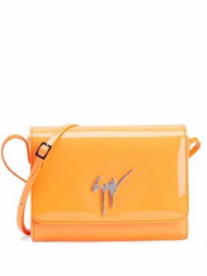 Logo clutch bag Giuseppe Zanotti. Цвет: оранжевый