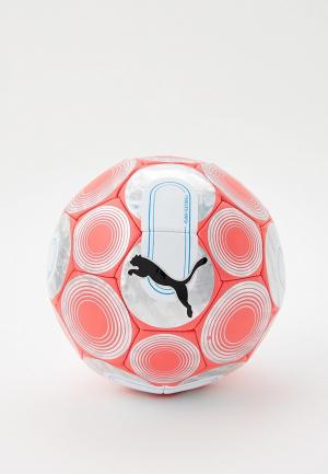 Мяч футбольный PUMA CAGE ball. Цвет: коралловый