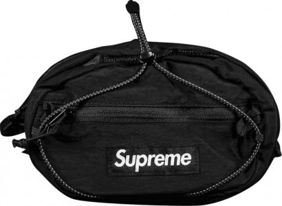 Сумка Waist Bag Black, черный Supreme