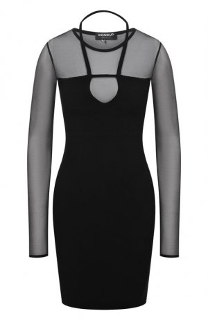 Платье из вискозы Dondup. Цвет: чёрный