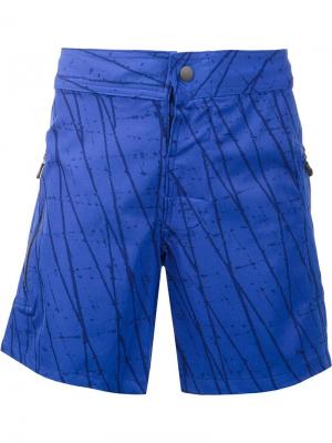 Плавательные шорты Draupner Print Everest Isles. Цвет: синий