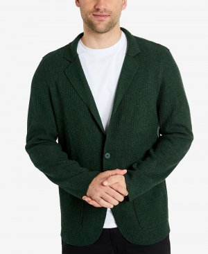 Мужское трикотажное спортивное пальто свободного кроя Flex , зеленый Kenneth Cole