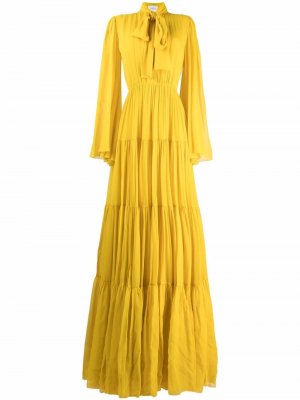 Платье с бантом Giambattista Valli. Цвет: желтый
