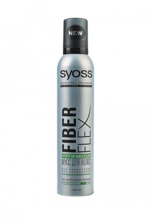 Мусс для укладки Syoss FiberFlex Упругая Фиксация волос экстрасильной  фиксации, 250 мл