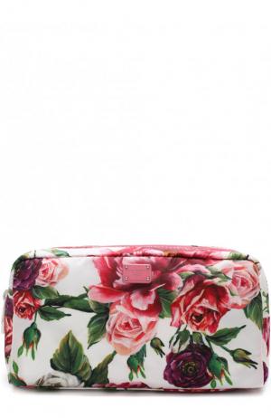 Текстильный несессер с цветочным принтом Dolce & Gabbana. Цвет: разноцветный