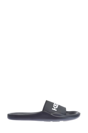 Шлепанцы с амортизирующей подошвой и тисненым логотипом KENZO. Цвет: черный
