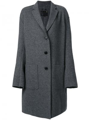 Свободное пальто R13. Цвет: серый