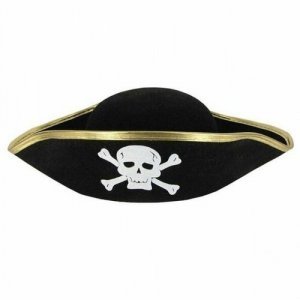 Шляпа пиратская карнавальная детская Пират Happy Pirate. Цвет: черный