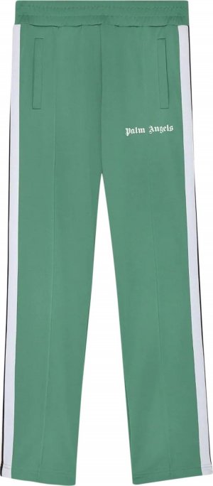 Брюки Classic Track Pants 'Green/White', зеленый Palm Angels