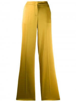 Расклешенные брюки с завышенной талией Escada. Цвет: желтый