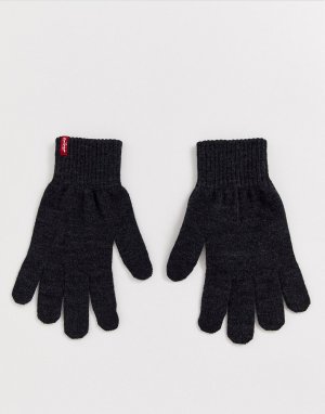 Темно-серые перчатки для сенсорных гаджетов Levis-Серый Levi's