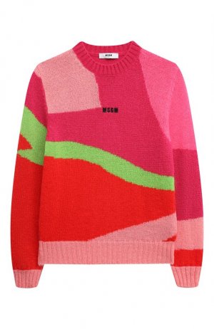 Пуловер MSGM kids. Цвет: розовый