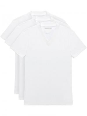 Набор из трех футболок джерси Prada. Цвет: белый