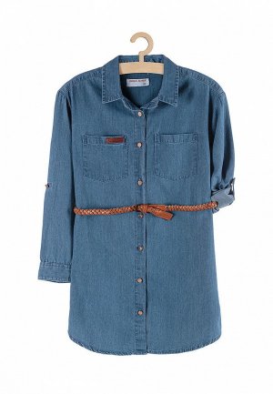 Рубашка джинсовая 5.10.15. Цвет: синий