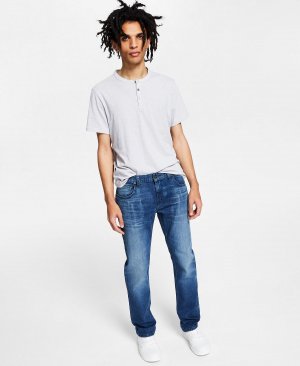Мужские зауженные джинсы средней степени стирки, созданные для macy's INC International Concepts, мульти
