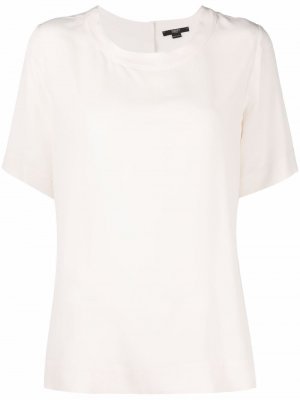 Side-slits short-sleeved blouse Seventy. Цвет: черный