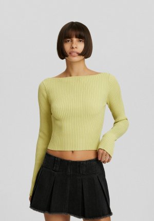 Вязаный свитер BOAT NECK , цвет evergreen Bershka