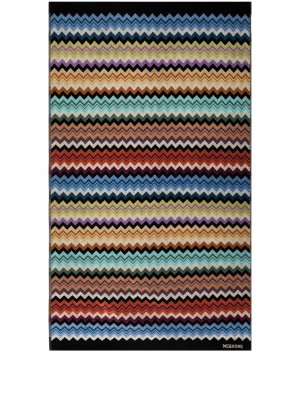 Пляжное полотенце Adam (100 см x 180 см) Missoni Home. Цвет: черный