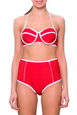 Swimsuit FLEUR FARFALA. Цвет: red and white