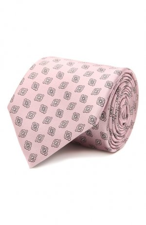 Шелковый галстук Zegna. Цвет: розовый
