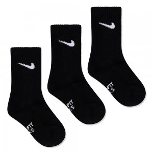 Детские носки Performance Basic Crew Dri-FIT 3-Pack Nike. Цвет: черный