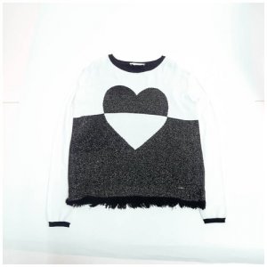 Пуловер , манжеты, размер 12(152), мультиколор LIU JO. Цвет: мультиколор/белый