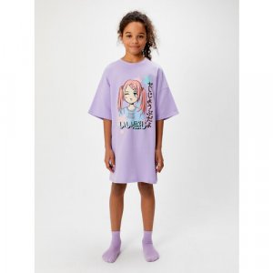 Сорочка , размер 98/104, фиолетовый Acoola. Цвет: лавандовый/фиолетовый