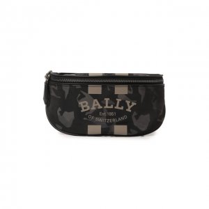 Текстильная поясная сумка Bally. Цвет: серый
