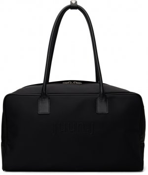 Черная спортивная сумка с логотипом Juun.J