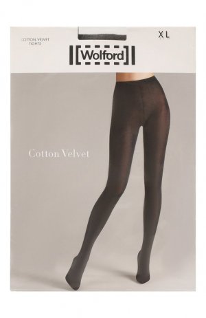 Колготки Cotton Velvet Wolford. Цвет: серый